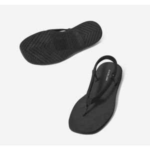 NWOT EVERLANE The ReNew Strappy Sandal Black 11